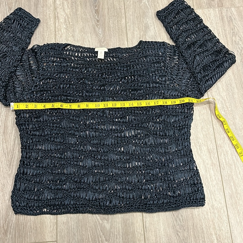Chicos  Dark Blue Pullover Size Small - Picture 6 of 8